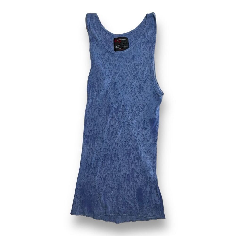 🌀 Go Softwear‎ Acid Wash Sleeveless Tank Top Blue Men’s Medium